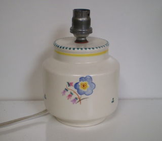 Poole Hand Painted Lamp Base