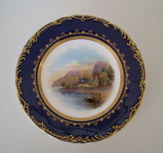 Wedgwood Loch Ness Hand Painted Cabinet Plate