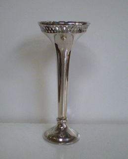 Pierced Sterling Silver Vase, Sheffield 1910