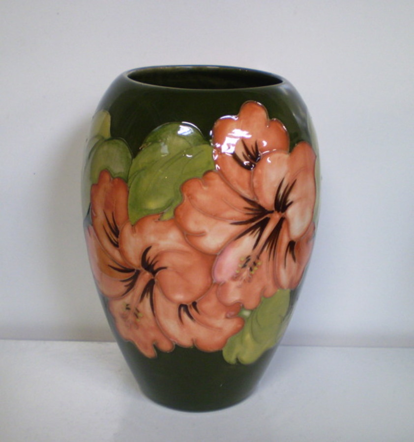 Moorcroft Hibiscus Vase
