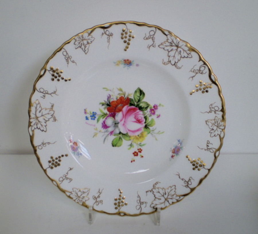 Hand painted Royal Crown Derby Plate