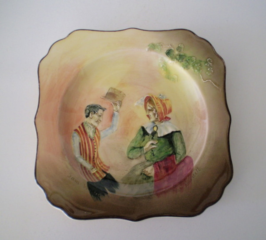 Royal Doulton Dickens Plate Sam Weller & Mrs Bardell