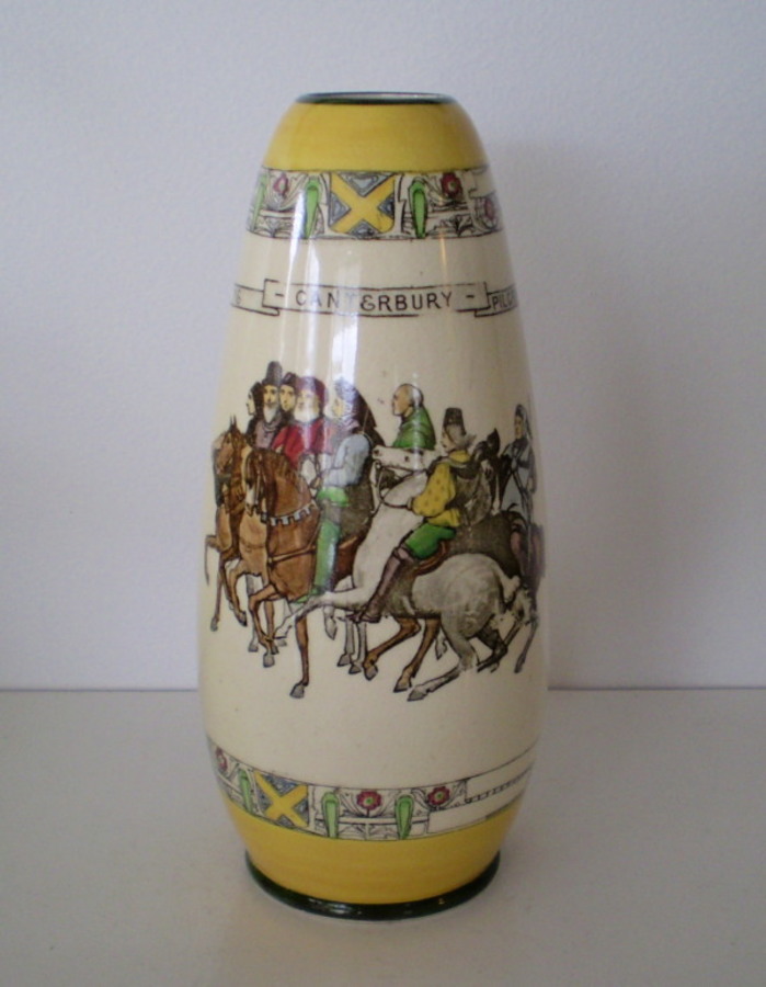 Royal Doulton Chaucer's 'Canterbury Pilgrims' Vase