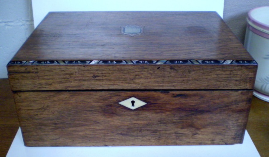 Writing Box Presented to Reverend A Peters in March 1897