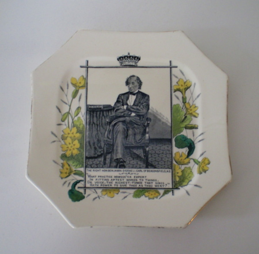 Staffordshire Disraeli Plate